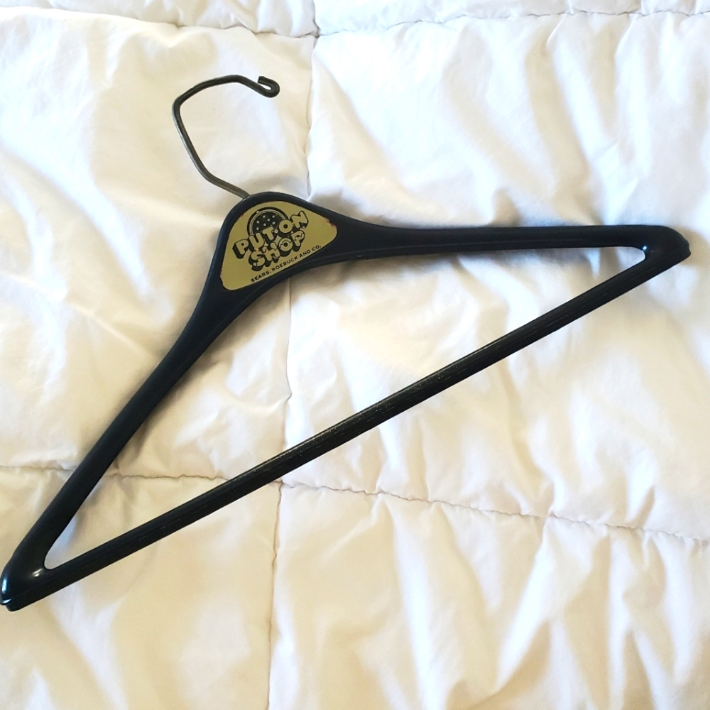 Vintage Sears Deluxe Light Hardwood Coat and Pants Hanger, Like New